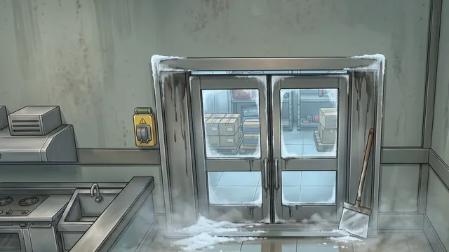 Frost in the cold storage room